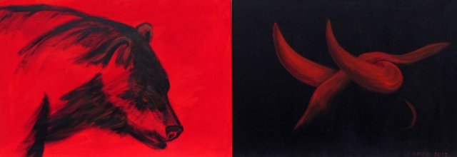 Gegensaetze 2 Tlg. 50 x 140 cm